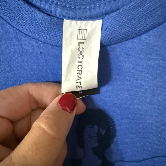 Loot Crate Blue Short Sleeve Tees Casual Collection Bill &Ted's Excellent Advent - Picture 3 of 5